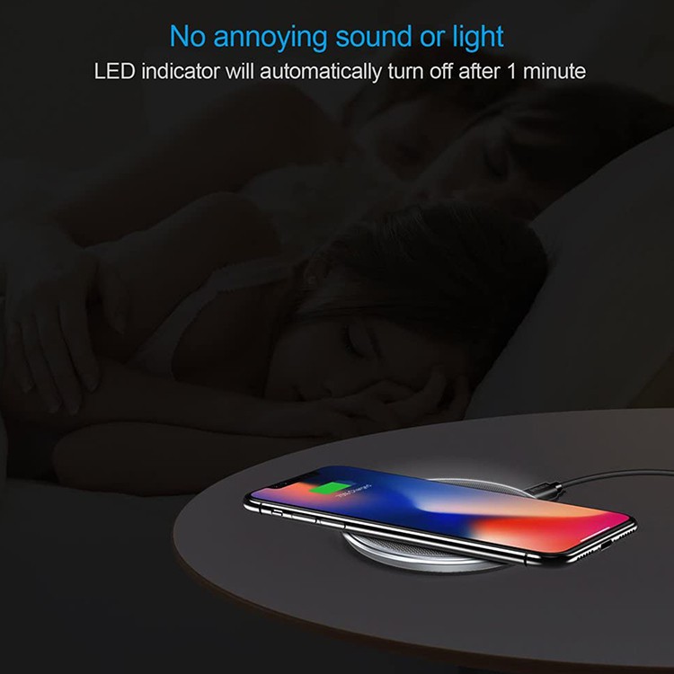 Đế Sạc CHOETECH Không Dây Chuẩn Qi Siêu Mỏng Tối Đa 10W Cho iPhone Xs/XS Max/XR/X/8/8+