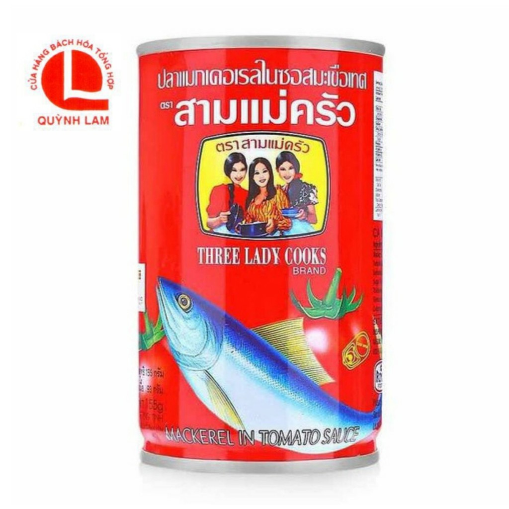 Hộp Cá Mòi 3 Cô Gái 155gr 1 LỐC 10 HỘP