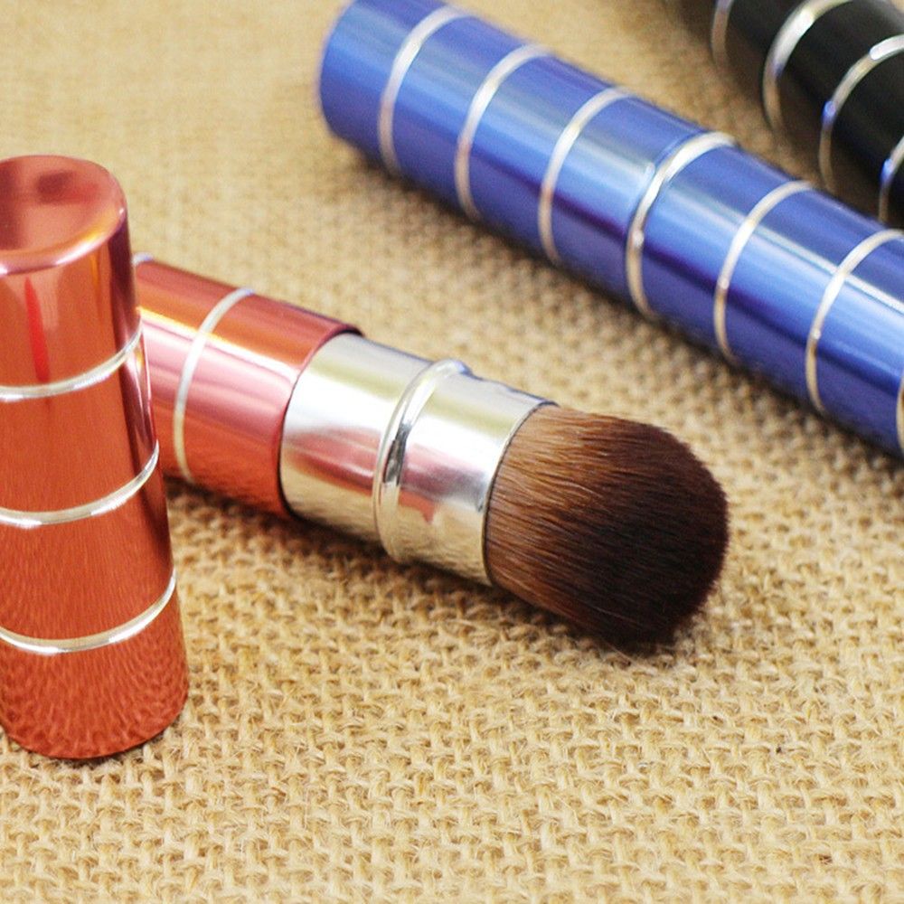 [Hàng mới về] Cọ Đánh Phấn Má Hồng Bằng Kim Loại Nhiều Màu Sắc Tuỳ Chọn Có Thể Thu Gọn Dành Cho Nữ