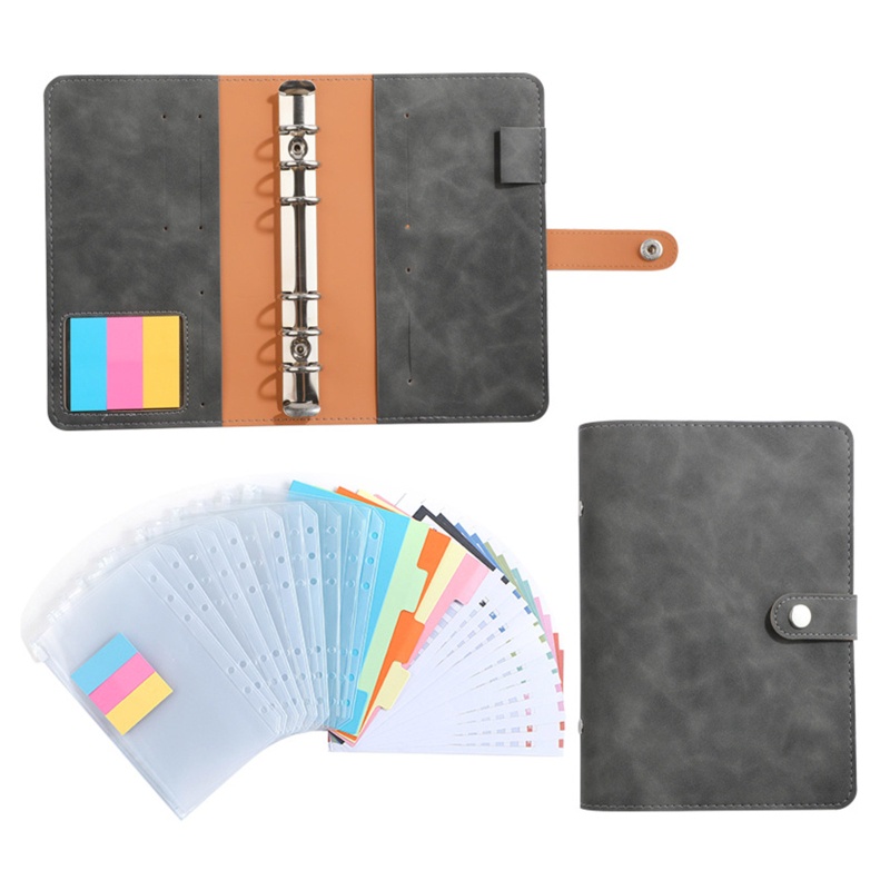 Túi Đựng Tiền Tiết Kiệm Có Khóa Kéo A6 6 Vòng Tiện Dụng