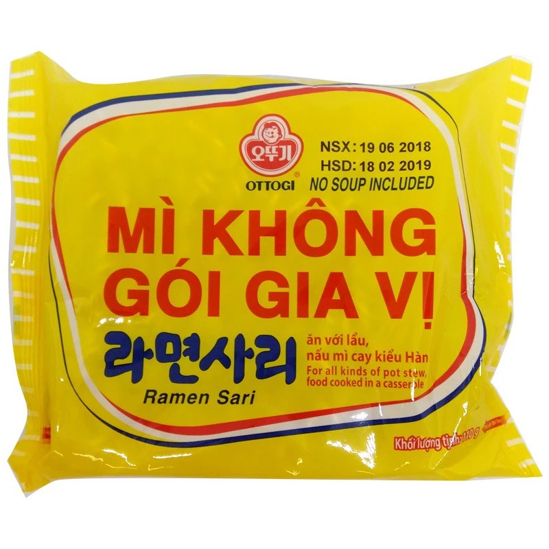 MÌ KHÔNG GIA VỊ OTTOGI 110G
