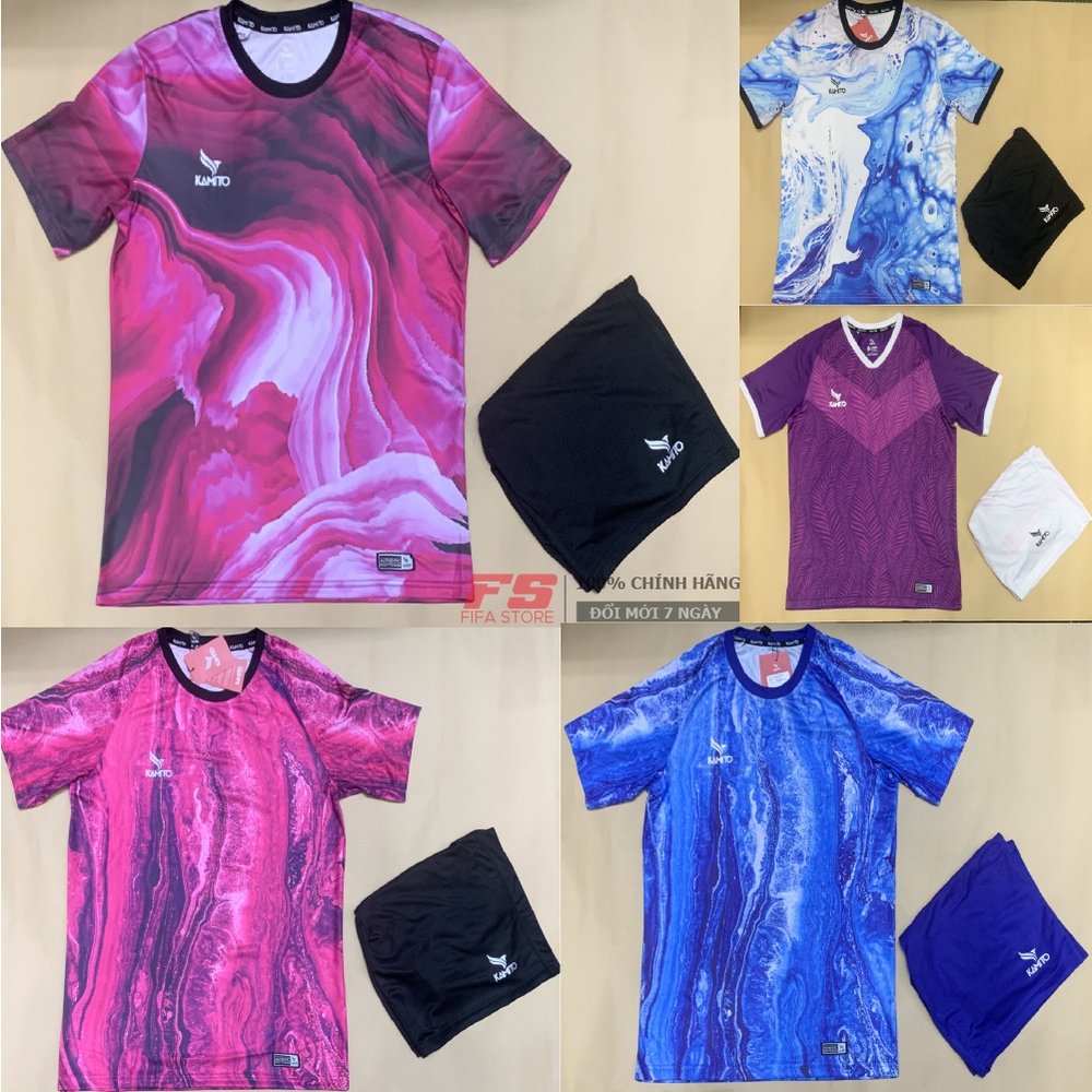 Bộ Quần Áo Bóng Đá Kamito Chất Liệu Cao Cấp Thoáng Mát Hút Ẩm Cao Bay Hơi Nhanh Thoải Mái Khi Đá Bóng Tập Luyện Thể Thao