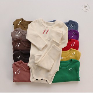 Quần áo bộ suit cho bé bst wonwon peekaboo