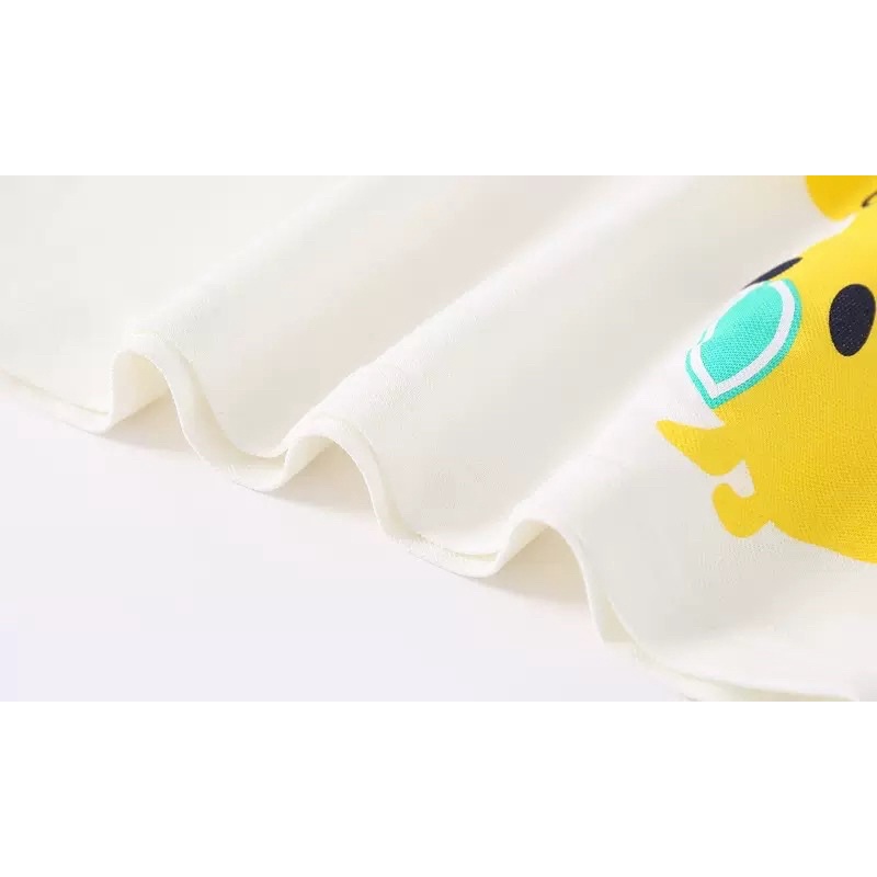 Áo Polo bé trai Kacady, áo cộc tay có cổ cho bé hoạ tiết khủng long