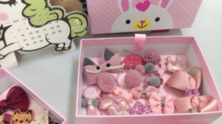 Set kẹp tóc bé gái 18 chi tiết