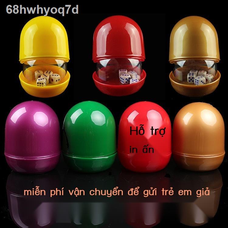 ☄ (HÀNG HOT)68hwhyoq7dCốc xúc xắc hình trứng sáng tạo cốc thanh lắc sàng cái hộp đêm KTV màu bộ có đế