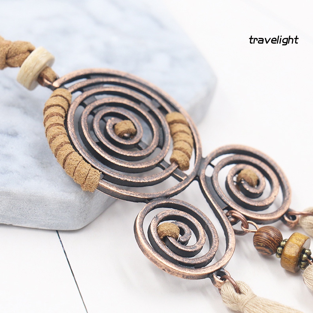 [Travelight] Vòng cổ Dáng Dài Phối Tua Rua Phong Cách Bohemian Độc Đáo