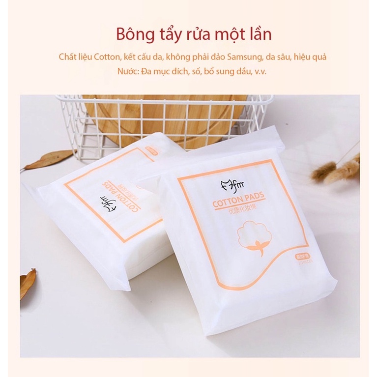 Bông tẩy trang 3 lớp Cotton Pads