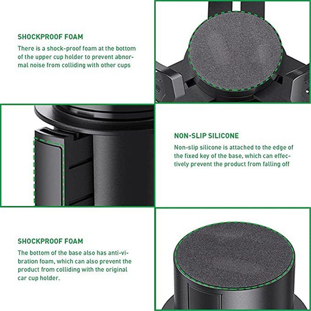 Giá Đỡ Cốc Đa Năng Xoay 360 Độ Chống Trượt Dành Cho Xe Hơi MAYSHOW 2022°Thiết Bị Xoay Đa Năng 2 Trong 1