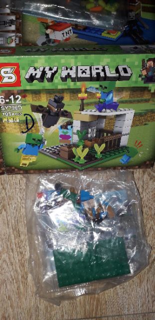 Lắp ráp 1 Hộp LegoMinecraff_MyWord 796 hoặc 33138 có nhiều chi tiết bằng nhựa