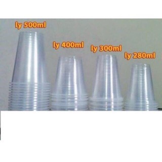 50 cốc nhựa có nắp dùng 1 lần