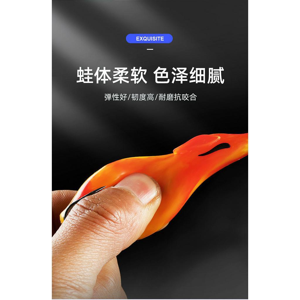 Mồi Câu Cá Giả Hình Ếch Nhảy Ếch Bằng Nhựa Mềm 8.5cm 15g Kèm Móc Câu
