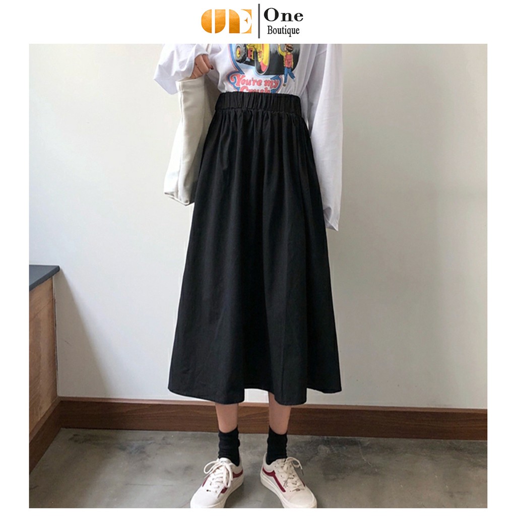 CHÂN VÁY ĐŨI HÀN TÚI XẺ (ảnh thật/sẵn), Chân váy Xếp Ly Chất Thô Ulzzang ( Hàng Quảng Châu) One Boutique