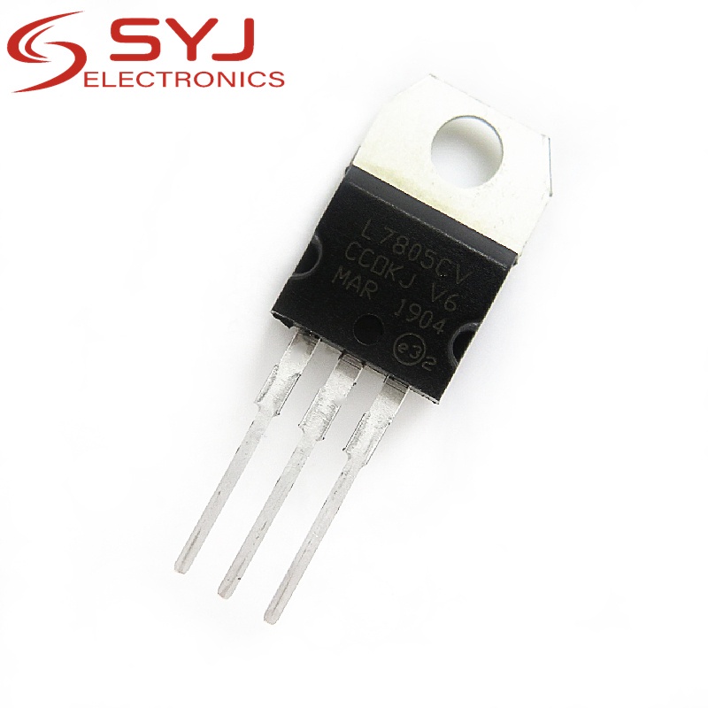 Bộ 10 chip mạch điều chỉnh điện áp L7805Cv L7805 7805 Lm7805 Ka7805 5v tới 220V