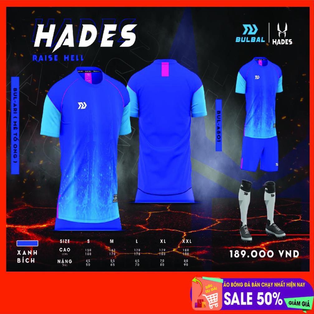 Bộ áo bóng đá không logo Bulbal Hades sẵn kho, giá tốt