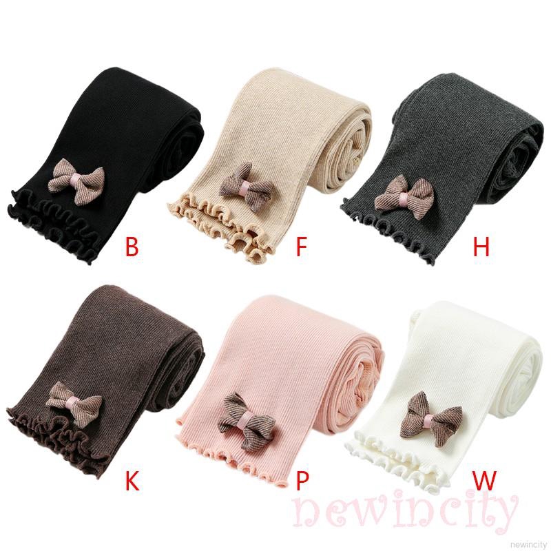 Quần legging đính nơ phong cách Hàn Quốc cho bé gái