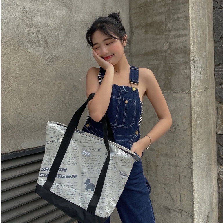 Túi Tote In Họa Tiết Báo SAIGON SWAGGER® SGS Journal Tote Bag