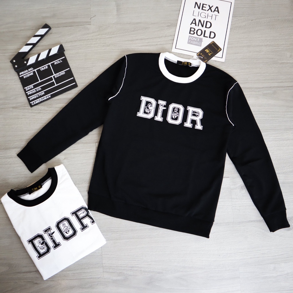 [Mã 12FASHIONSALE1 giảm 10K đơn từ 50K] Áo Thun Nỉ Da Cá Dài Tay Thu Đông họa tiết đáng yêu | BigBuy360 - bigbuy360.vn