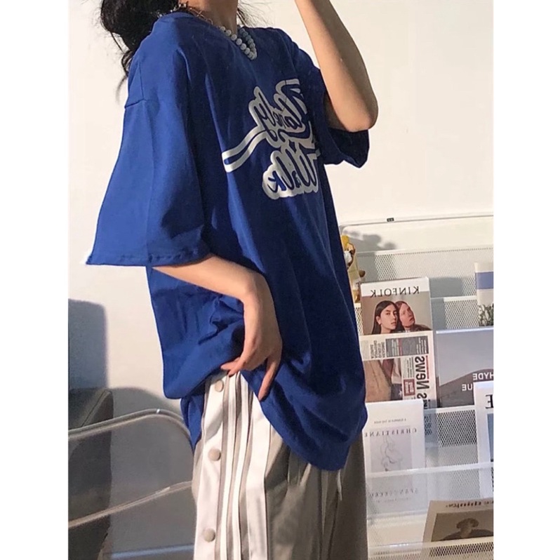 Áo thun phông logo tay nam nữ PINK tay lỡ form rộng ALONELY WALK Unisex