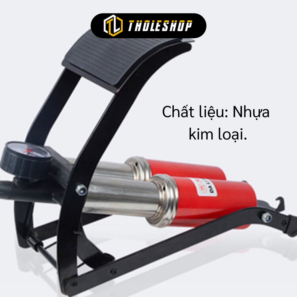 Bơm Fiton đạp chân -  Bơm hơi dùng chân High Pressure Foot Pump cho xe máy xe đạp 3086