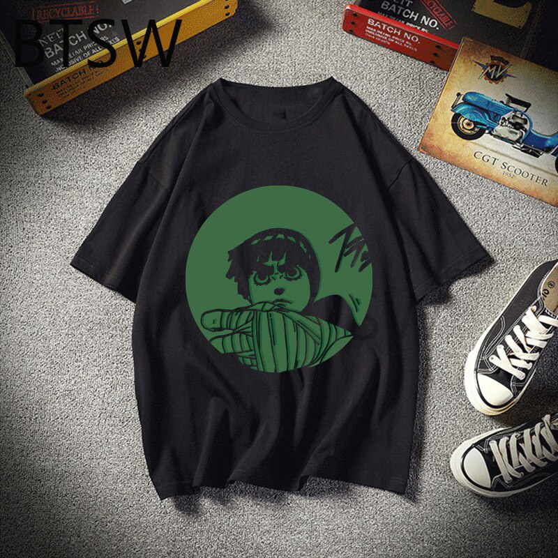 Áo Thun Nam In Hình Nhân Vật Hoạt Hình Rock Lee Naruto Shippuden Phong Cách Harajuku Hàn Quốc 2022