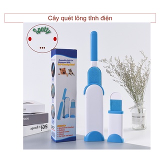 Cây quét lông tĩnh điện | dọn lông mèo | lấy lông mèo | dọn vệ sinh | quét lông mèo
