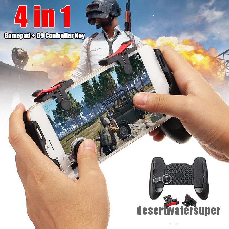 DSVN HOT 4In1 Mobile Game Gamepad Joystick Controller Trigger Shooter Key For PUBG