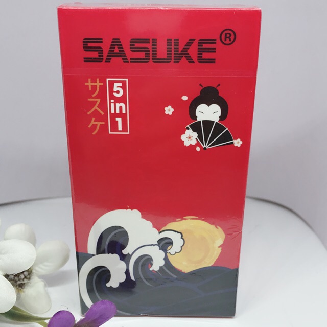 Bao cao su Sasuke 5 in 1 hộp 10 cái