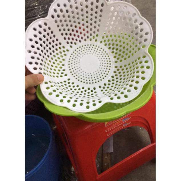 ( HÀNG HOT) Rổ Hoa Mai Đôi Việt Nhật - Rổ Mai 2 Lớp Cao Cấp Nhựa Việt Nhật ( RẺ VÔ ĐỊCH)