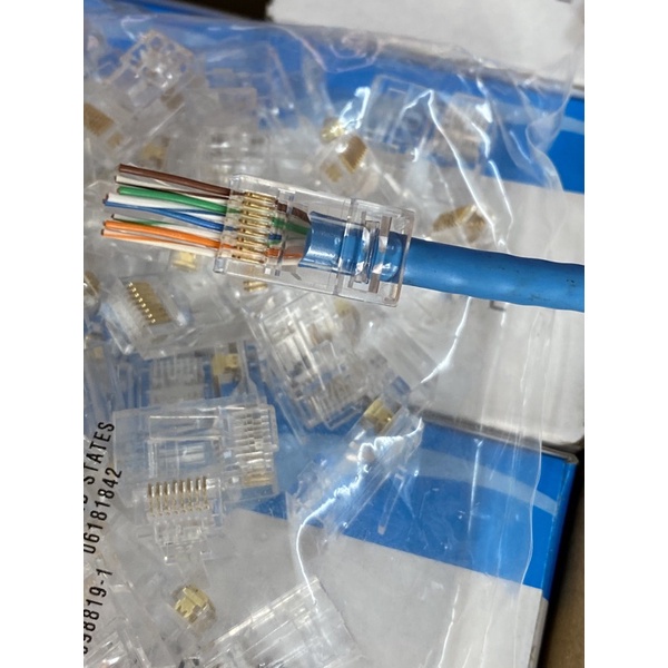 Hạt mạng xuyên thấu RJ45 Cat 5/6