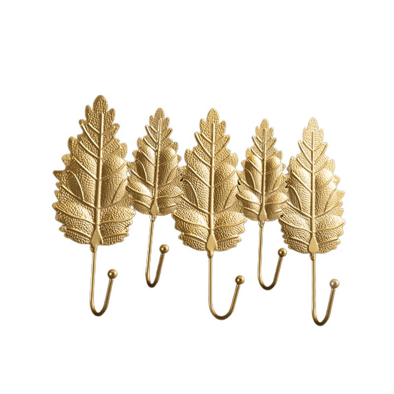 Móc Treo Áo Khoác Hình Chiếc Lá Dễ Lắp Đặt Trang Trí Nhà Cửa
