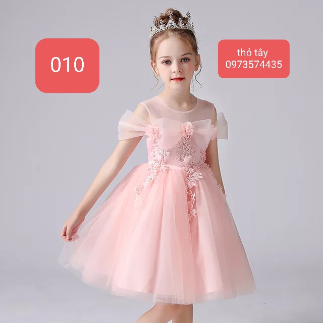 váy công chúa hồng bèo cho bé 7kg-48kg {hoàn xu }