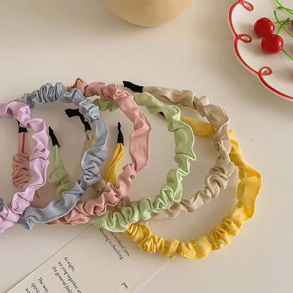 Băng Đô Cài Tóc Màu Kem Phong Cách Hàn Quốc Cổ Điển Thời Trang WMES15H