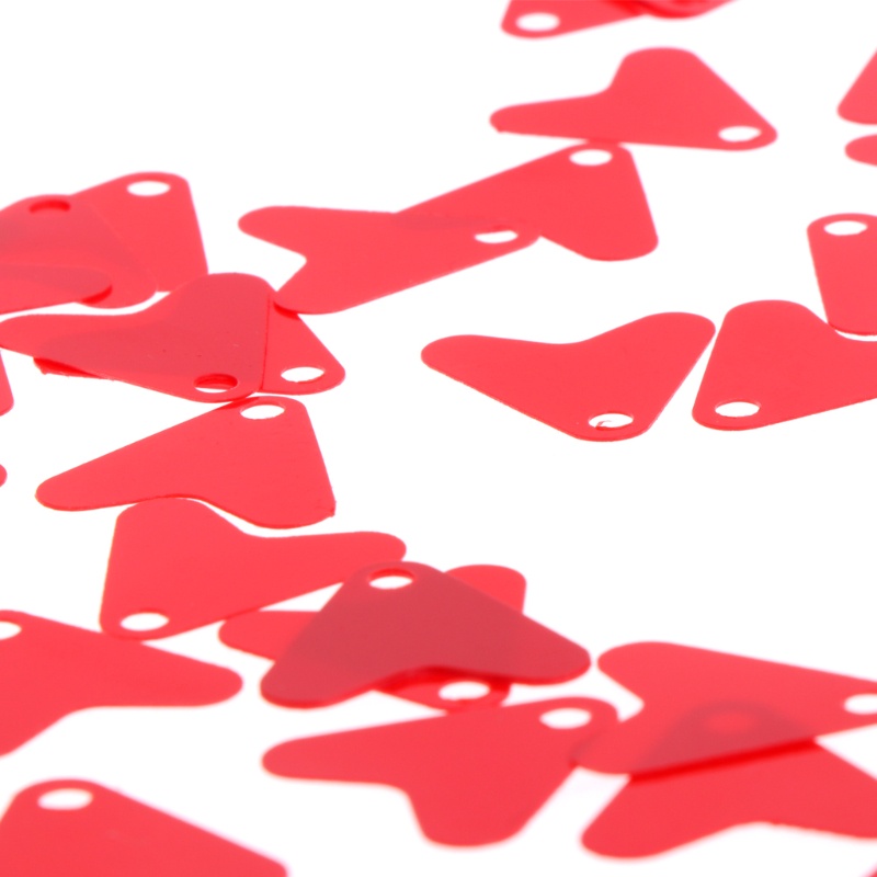 Set 100 Móc Mồi Câu Cá Bằng Nhựa Hình Trái Tim Màu Đỏ Đính Kim Sa Lấp Lánh Tiện