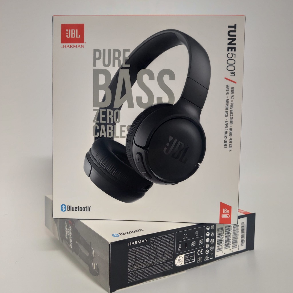 Puki shop / Tai nghe bluetooth chụp tai JBL Tune 500BT chính hãng - tặng túi đựng tai nghe