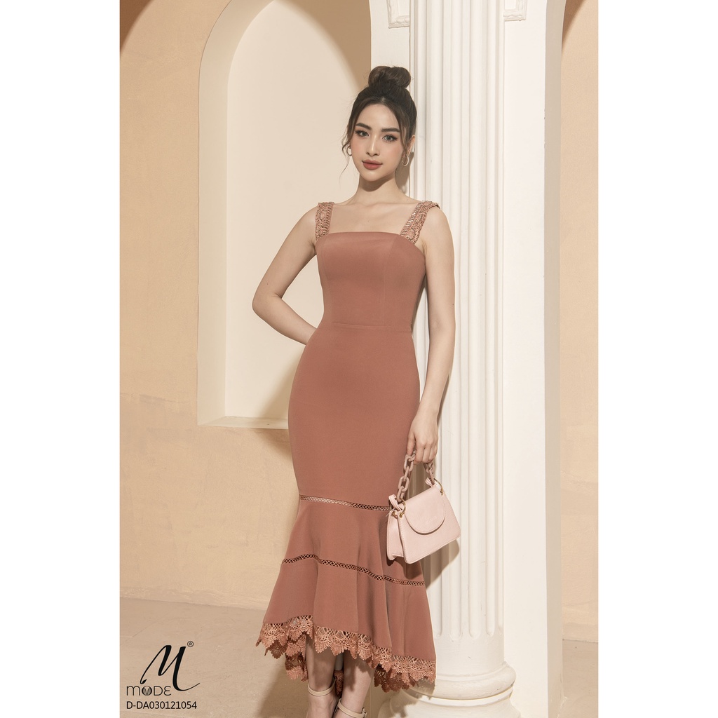 Đầm hai dây đuôi cá MMOutfit D-DA030121054