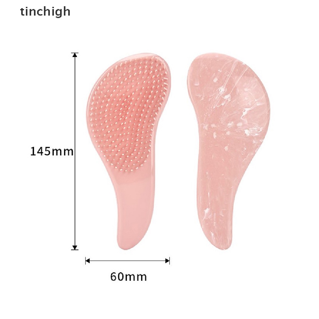 (Hàng Mới Về) Lược Chải Tóc Chống Tĩnh Điện Đính Đá Tam Giác