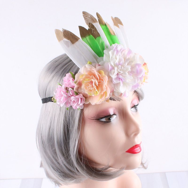 Vòng Hoa Đội Đầu Phong Cách Ấn Độ Bohemian Cho Nữ