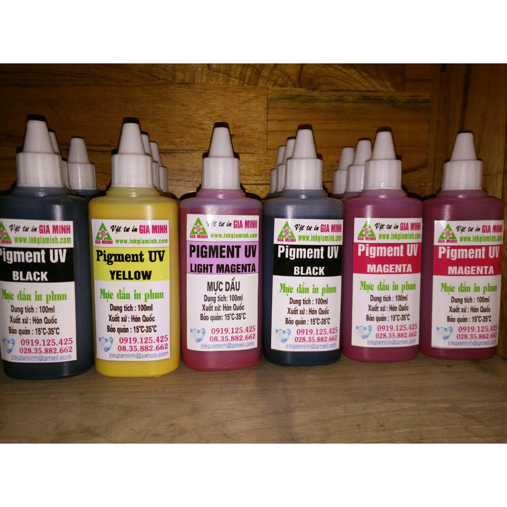 MỰC DẦU PIGMENT UV 100ml