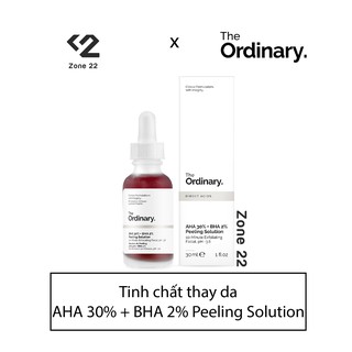 [ZONE 22] Tinh chất thay da The Ordinary AHA 30% + BHA 2%  Peeling Solution