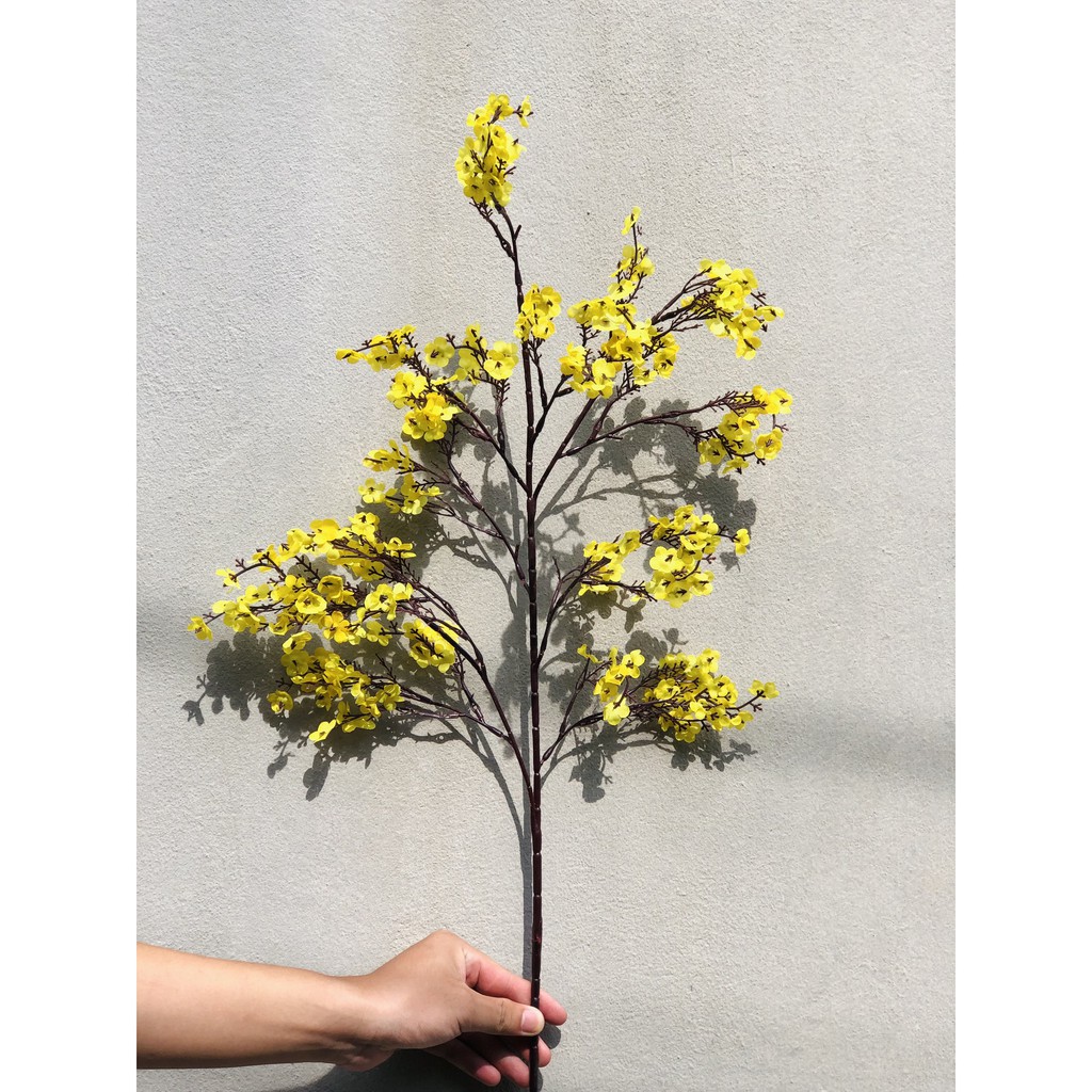 Hoa_Gỉa_Hoa_Lụa_Cành mai cổ nhỏ cao 80cm sẵn hàng giá cam kết rẻ nhất thị trường