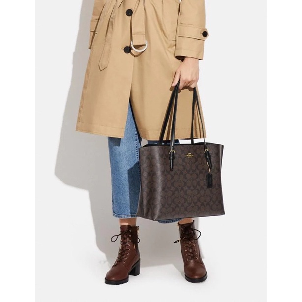 Túi tote chữ dây đen