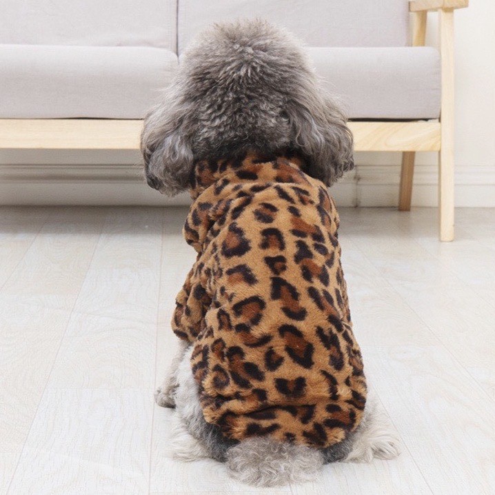 Áo kéo khóa chất liệu lông mềm ấm áp cho thú cưng. Áo cho chó, áo cho mèo