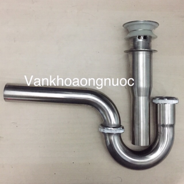 XẢ NHẤN XI PHONG INOX DÙNG CHO LAVABO RỬA MẶT