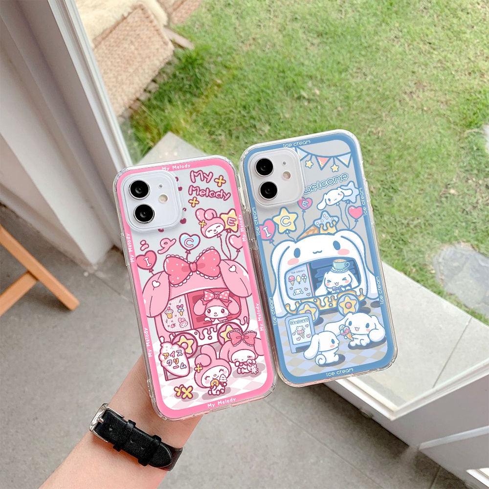 Ốp Điện Thoại Hình Cinnamoroll My Melody Cho Iphone 11 Pro Max 12 Pro Max 13 Pro Max Mini 6 7 8 6 7plus Se 2020 X Xs Xr 5 4