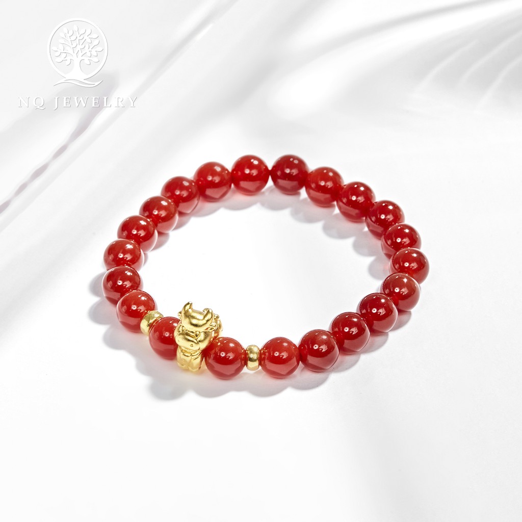 Vòng tay đỏ charm 12 con giáp - NQ Jewelry