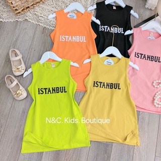 Váy Istanbul sát nách cho bé gái.