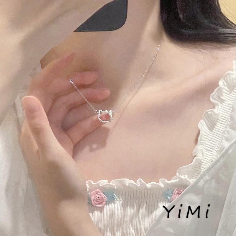 🌈Vòng cổ Mặt Hình Hello Kitty Đính Ngọc Trai Dễ Thương