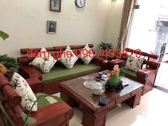 Đệm ghế gỗ, ghế sofa theo kích thước , yêu cầu