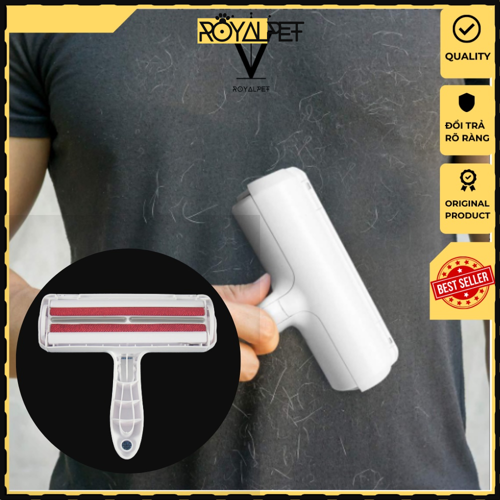Cây Lăn Lông Từ Tính Tĩnh Điện EASYR  Lăn Sạch Bụi & Lông Thú Cưng, Bảo Hành Đổi Trả